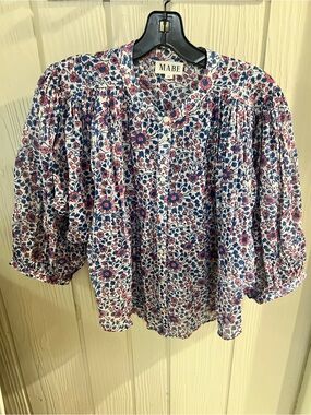 MABE floral print top, size XS